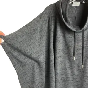 Athleta Women's Gray Hooded Poncho‎ Sweatshirt Pullover Size S thumbnail 8