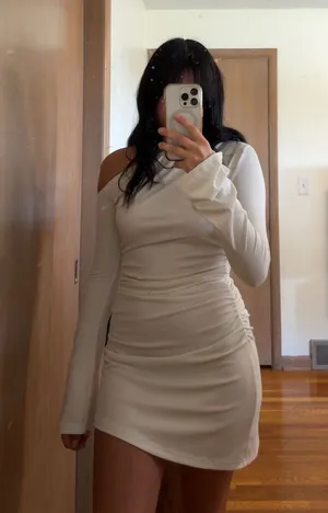 SheIn White off the shoulder dress thumbnail 1