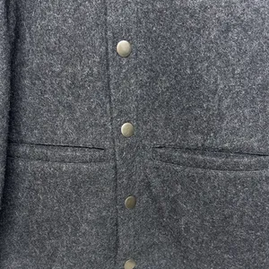 Women's Charcoal Wool Jacket Black Size M thumbnail 3