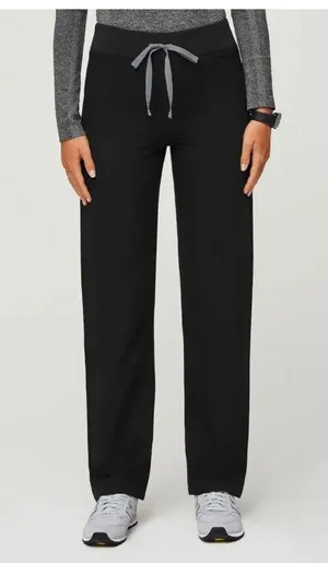 FIGS Livingston Basic Scrub Pants Black Mid Rise Women's XXS 26x28 Comfort thumbnail 1