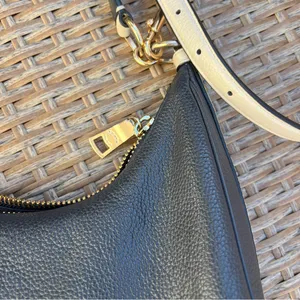 Coach Harley East West Hobo Navy Blue Ivory Leather Shoulder & Crossbody Bag thumbnail 3