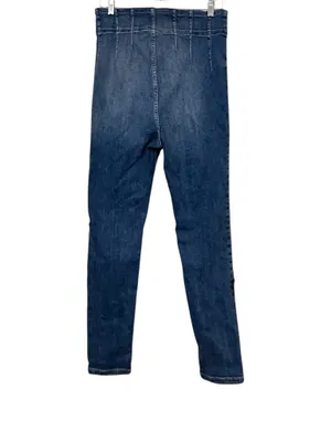 We The Free Medium Wash Indie High Rise Corset Waist Skinny Jeans Sz 32 thumbnail 4