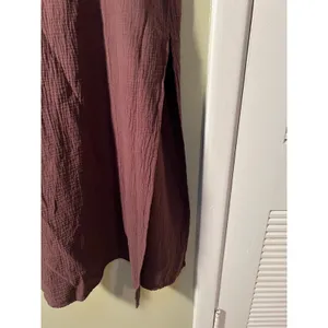 Bobi Women's Size XL Gauze Maxi Skirt Chocolate Brown Umber Braided Waist Cotton thumbnail 7