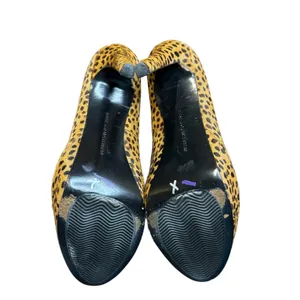 Diane von Furstenberg Shoes Womens Leopard Pony‎ Hair Calf Hair Stiletto Heels thumbnail 7