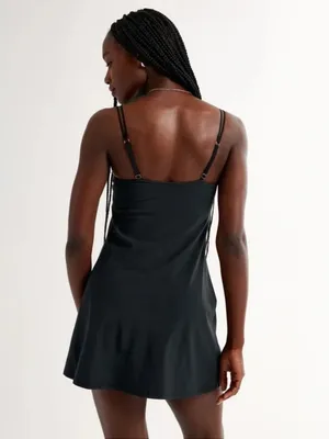 Abercrombie & Fitch Traveler Mini Dress Athletic Shorts XS Petite Black thumbnail 5