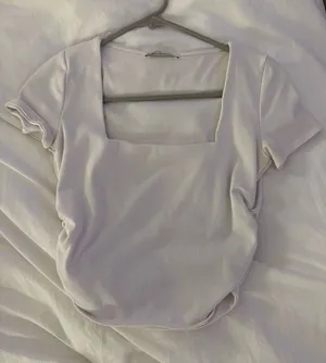ZARA Crop Top White thumbnail 1