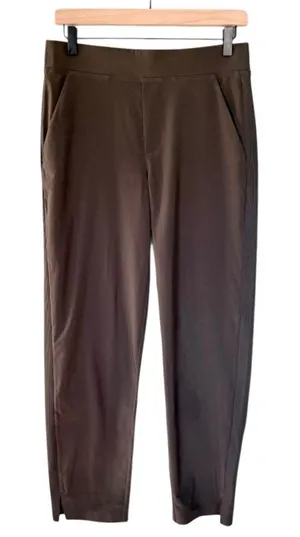 Athleta Women’s Brooklyn Mid Rise Ankle Pants‎ Grey Brown Green Size 6 thumbnail 1