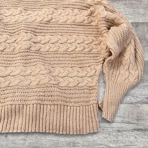 A Love Story Cable Knit Cardigan Women M Dolman Sleeve Rhinestone Button Sweater thumbnail 5