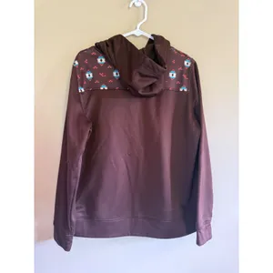 Cinch‎ Womens Brown Southwestern Print Tech Fleece Hoodie Sweatshirt Size Large thumbnail 3