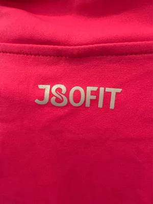 Hot Pink J80FIT Zip up workout top thumbnail 2