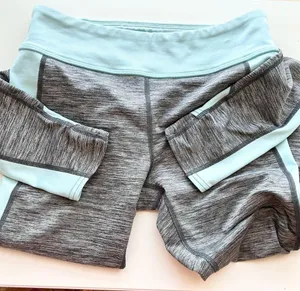 Under Armour Gray and Blue Workout Leggings thumbnail 2