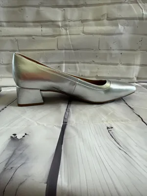 Naturalizer Silver Square-Toe Ballet Flats thumbnail 5