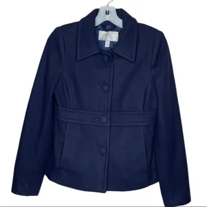 Old Navy‎ Wool Blend Coat Navy thumbnail 1