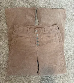 American Eagle high waist flare leg corduroy pants thumbnail 1