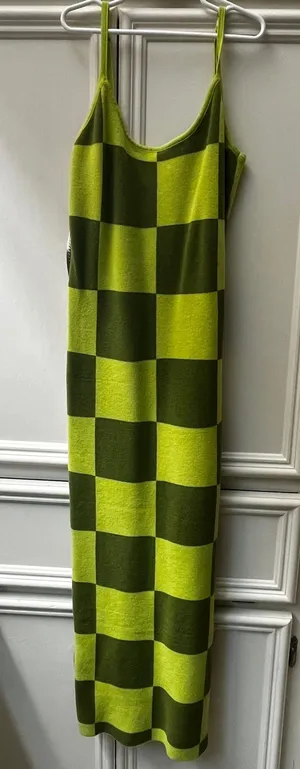 Knit Maxi Dress Green thumbnail 3