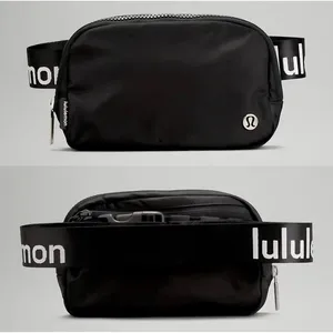 Lululemon Everywhere Belt‎ Bag Black Spellout Sporty Pack Travel Festival NWT thumbnail 2