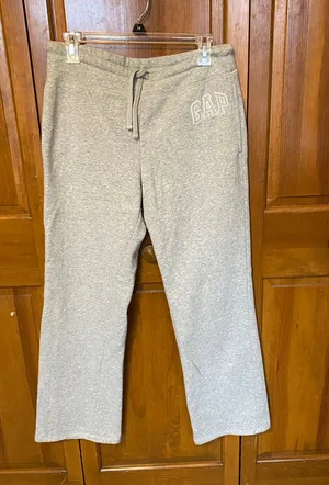 Gap low rise boot cut gray sweatpants  thumbnail 1
