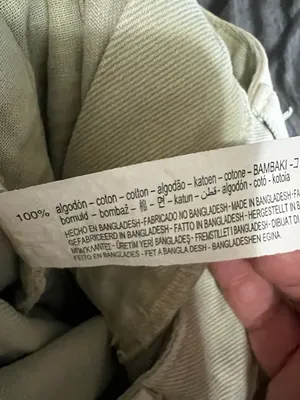 Zara‎ Ultra High-Rise Light Green Utility Denim Shorts thumbnail 8