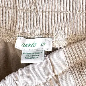 Aerie High Rise Essential Cargo Jogger Pants in Khaki Small thumbnail 9