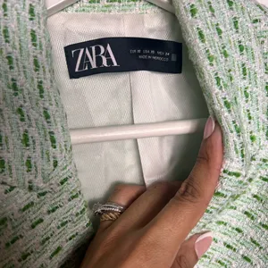 Zara Tweed Green Blazer thumbnail 5