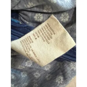 Free People Anthropologie Let me Be Patchwork Top Med Floral Boho V-Neck Tie Back thumbnail 4