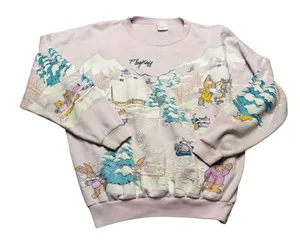 ✨🏔️ FLAGSTAFF Vintage Ski Scene Sweatshirt One Size USA Graphic 🏔️✨‎ thumbnail 1