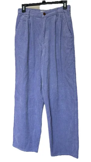 Wrangler Corduroy Pants Purple Pleated Barrel Leg Womens 27x28 Western Rodeo thumbnail 1