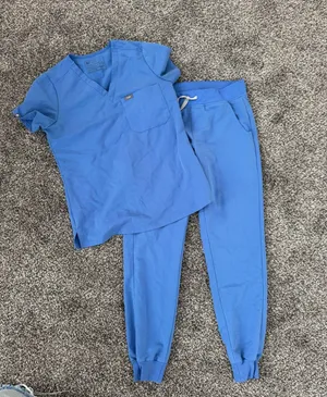 Figs ceil blue scrub set thumbnail 1