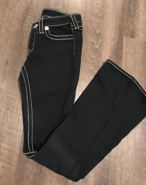 Y2K True Religion Joey Super Flare knit jeans thumbnail 1