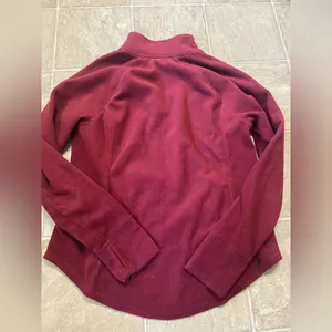 Women’s Old Navy Berry/Burgundy Quarter-Zip Fleece thumbnail 3