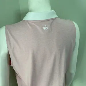Vineyard Vines Palmero Sleeveless Keyhole Golf Polo Pink Cloud Heather Medium thumbnail 12