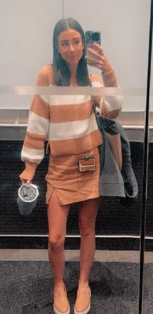 Abercrombie & Fitch Mini Tan Skirt thumbnail 1