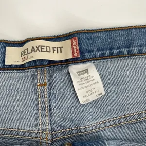Levi's 550 Relaxed Fit‎ light wash classic jeans size 50 x 30 thumbnail 4
