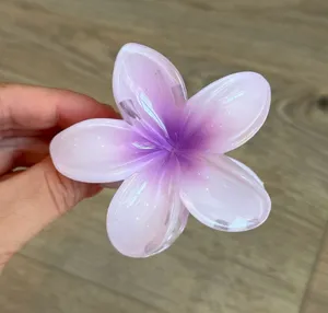 Purple Flower Claw Clip thumbnail 1