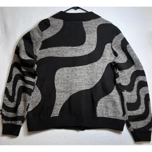 Wicked Universal Studios Hot Topic Shiz University Cardigan Sweater Black Grey 1 thumbnail 3