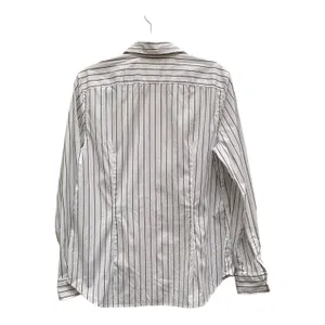 Lauren Ralph Lauren Sz L Preppy Classic White black striped button down shirt thumbnail 2