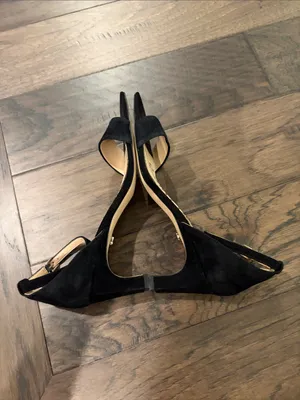 Sam Edelman Black Suede Sandals Sz 7.5 thumbnail 7