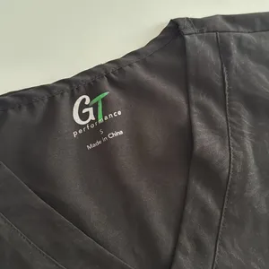 GT performance Scrubs Black V-Neck Women's Top NWOT thumbnail 4