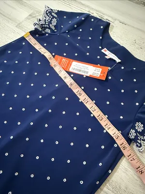 Jude Connally Ella Eyelet Dress Navy White Size XS thumbnail 7