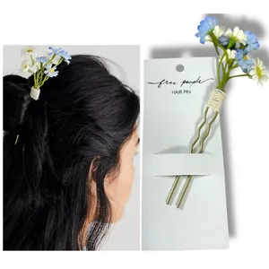 Free People Bohemian Retro 70s Flower Child Take It Eazy Daisy Bouquet Hair Pin thumbnail 6