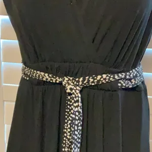 Merona Black A-line Midi Dress with Flutter Sleeves thumbnail 3