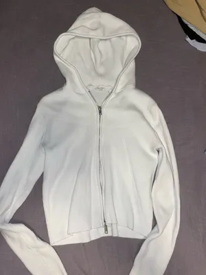 Cropped Zip-Up John Galt Hoodie thumbnail 1