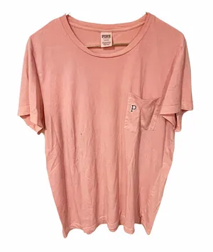 Victorias Secret Pink Medium Crewneck Pocket Short Sleeve Tshirt‎ thumbnail 1
