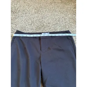 Old Navy Women's Black Solid Twill Dress Pants Slim Skinny Stretch Pockets Mid thumbnail 5