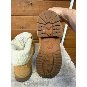 Timberland Women's Authentics Roll-Top boots Wheat Nubuck Sz 8 thumbnail 4