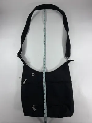 Baggallini Convertible Hobo Crossbody Bag Black Gray Travel RFID Wristlet‎ Purse thumbnail 8