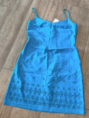 Rampage Turquoise Blue Embroidered Slip Dress thumbnail 2