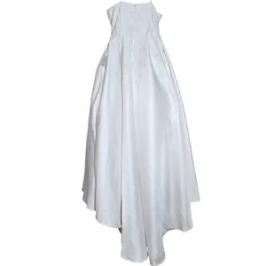 Lulus White Strapless Wedding Dress with Beaded Embroidery NWT Size 12 thumbnail 4
