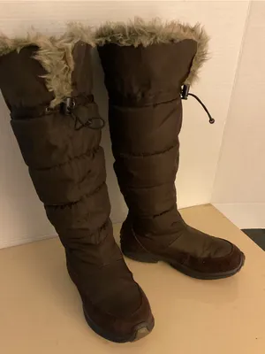 Cougar women Brown Tall non fur suede waterproof attract boots US 7 thumbnail 5