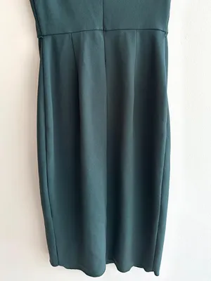 Express Cap Sleeve Fitted Sheath Business Casual Work Dress, Emerald Green, XS thumbnail 12